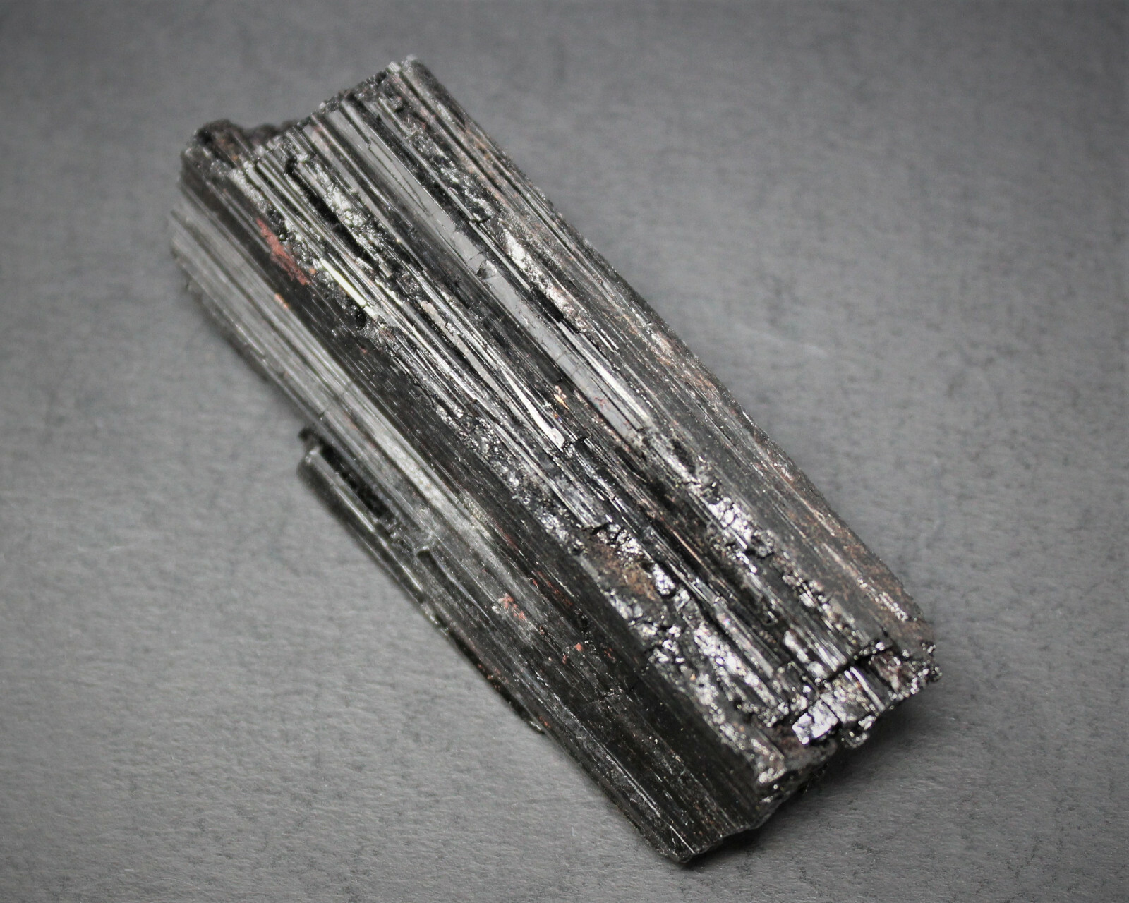 Rough Black Tourmaline Rod Log: 1 PREMIUM EXTRA A GRADE Shiny 2.25″ – 3″