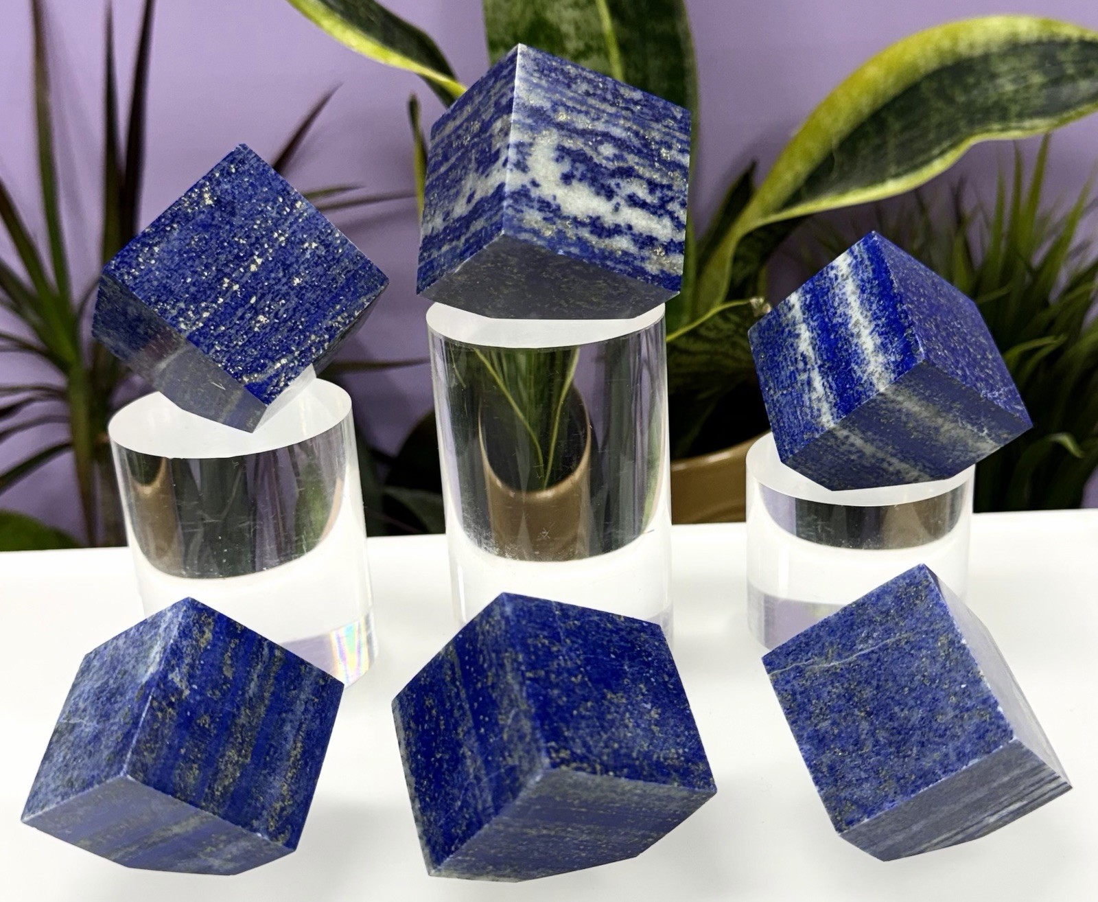 Wholesale Lot 2 Lbs Natural Lapis Lazuli Cube Crystals Healing Energy