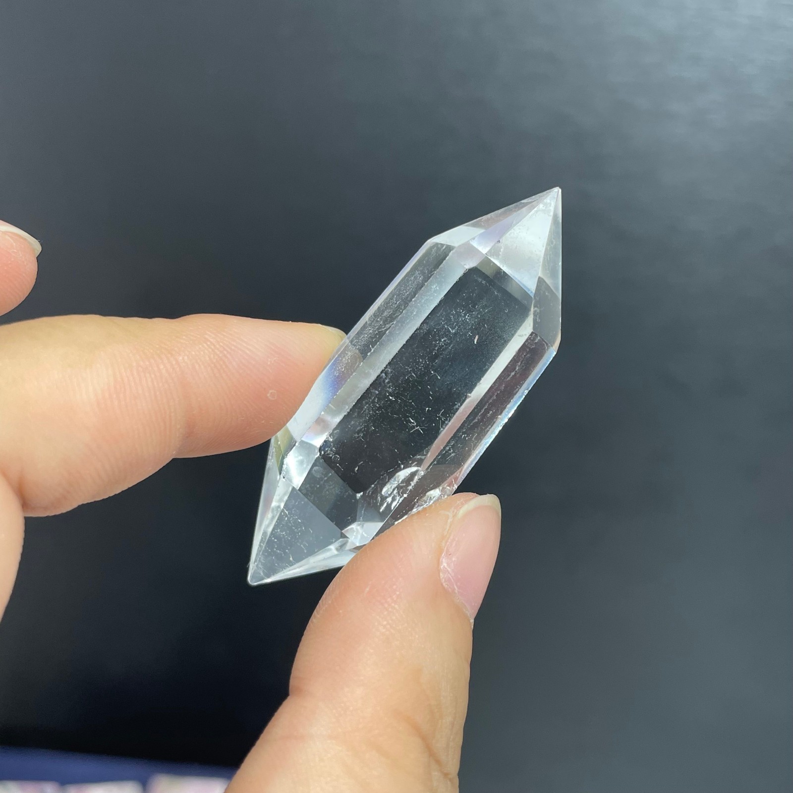 1LB natural clear quartz obelisk crystal double point healing Mineral Random