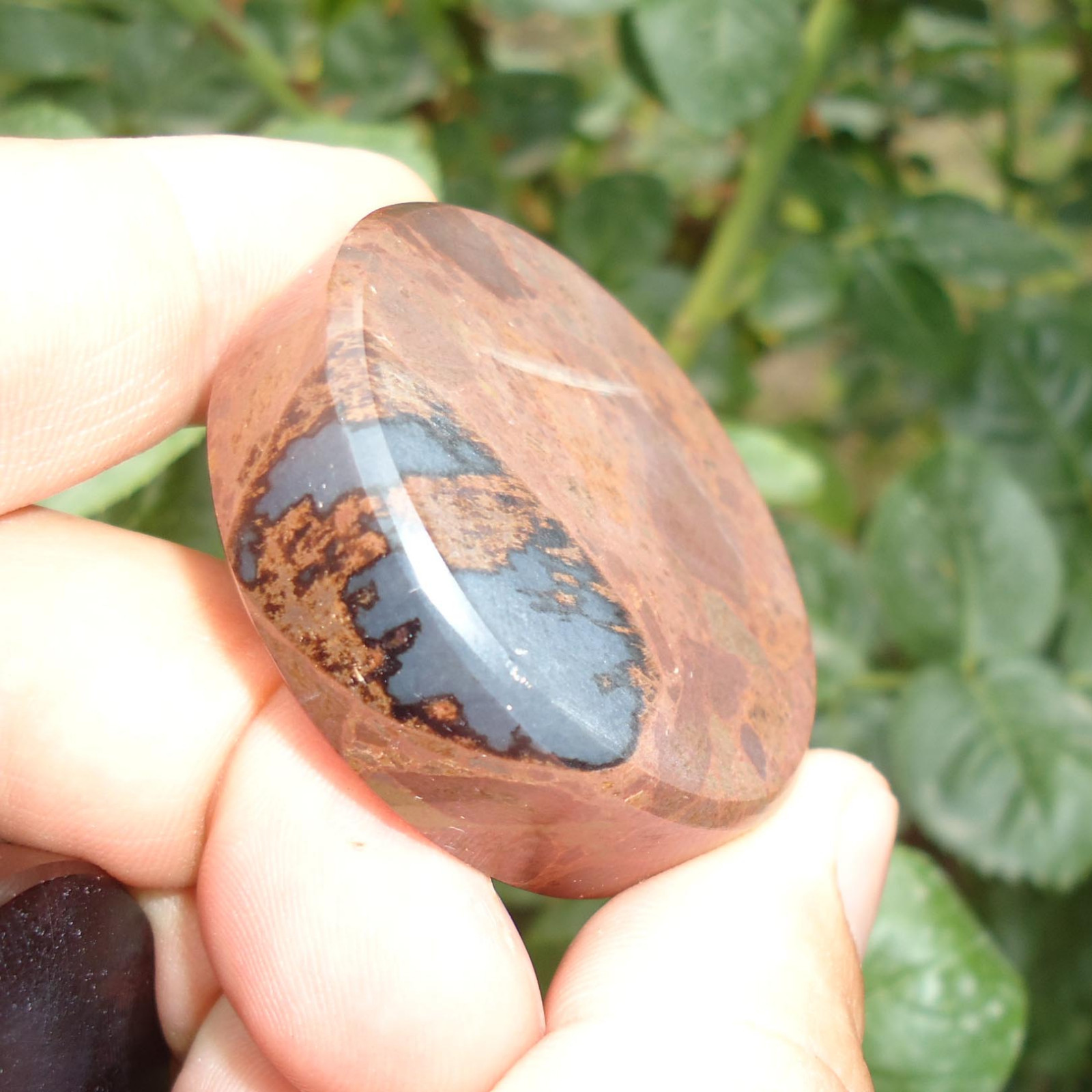 50mm MARBLE FLAWLESS MAGIC BROWN MULTI NATURAL OBSIDIAN SPHERE BALL STAND