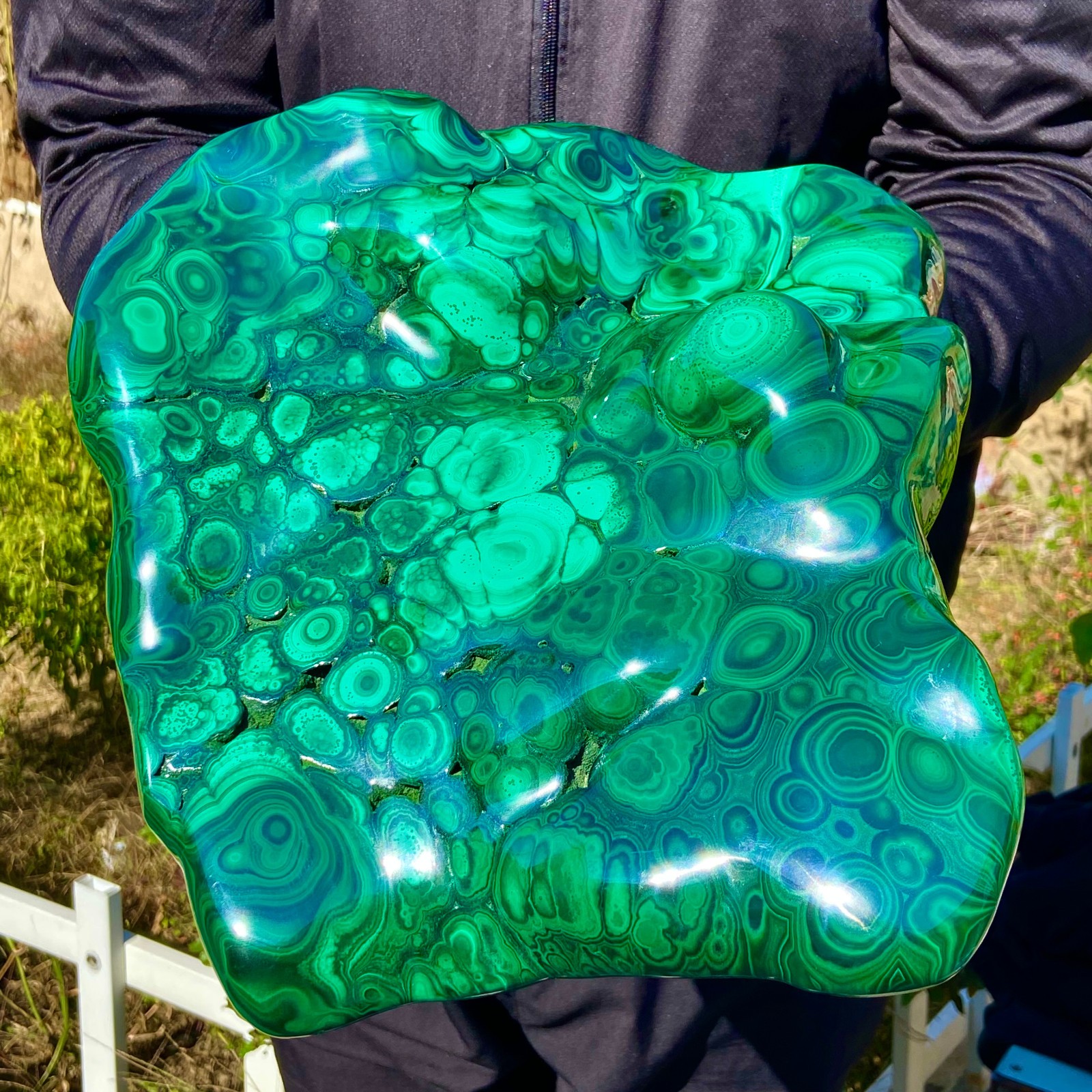 17.63LB Natural Polished Malachite Mineral freeform specimen Reiki Stone Healing