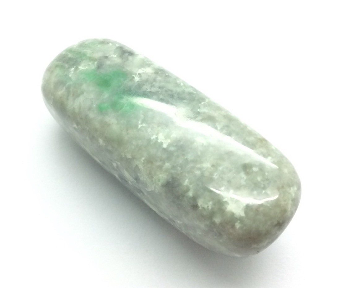 Siberian Jade Pebble Polished Green Jadeite Jade Stone Polar Urals Siberia #19