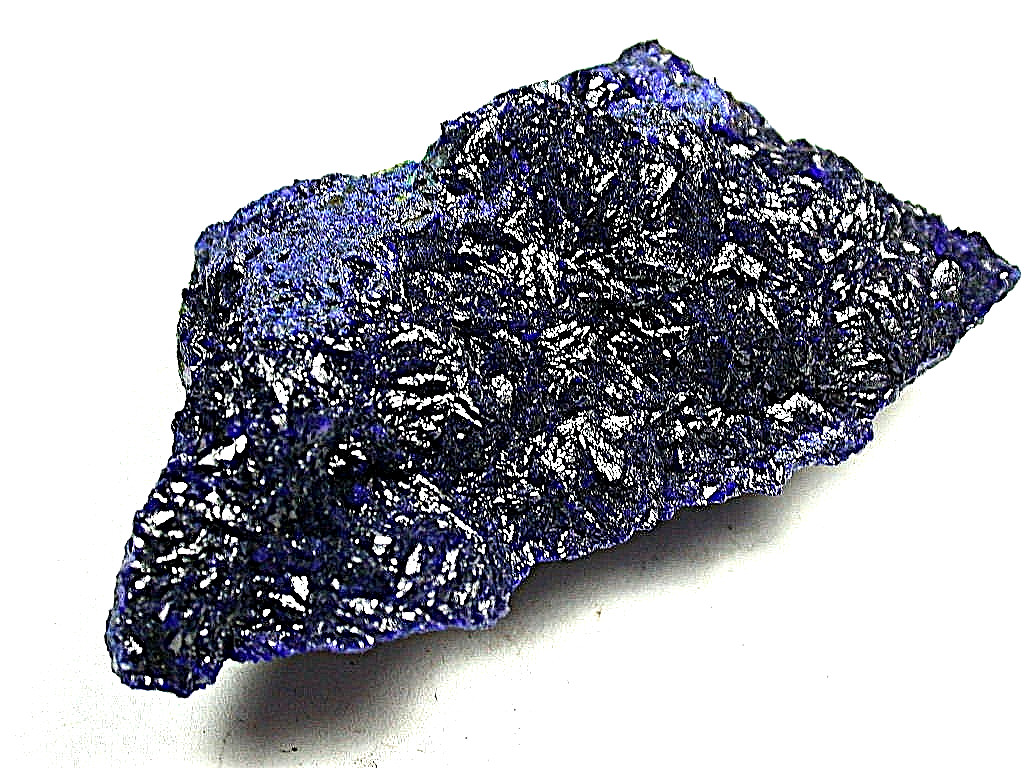 MINERALS : AZURITE CRYSTALS ON MATRIX, LIUFENGSHAN MINE IN CHINA. ORIGINAL LABEL