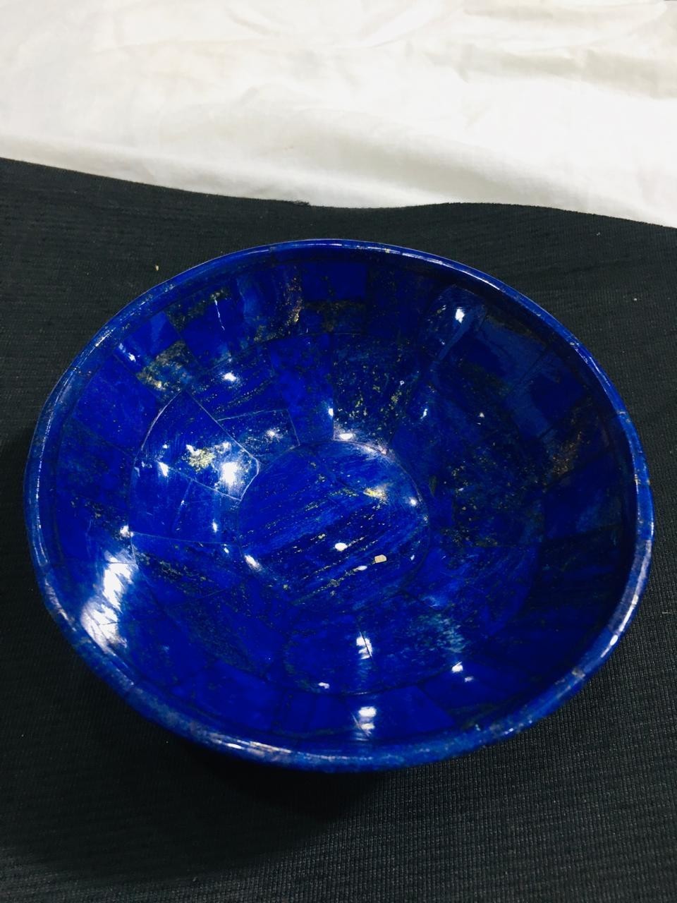 Handmade Beautiful Lapis Lazuli Bowl 5inch Royal Blue Top Quality Natural Stone