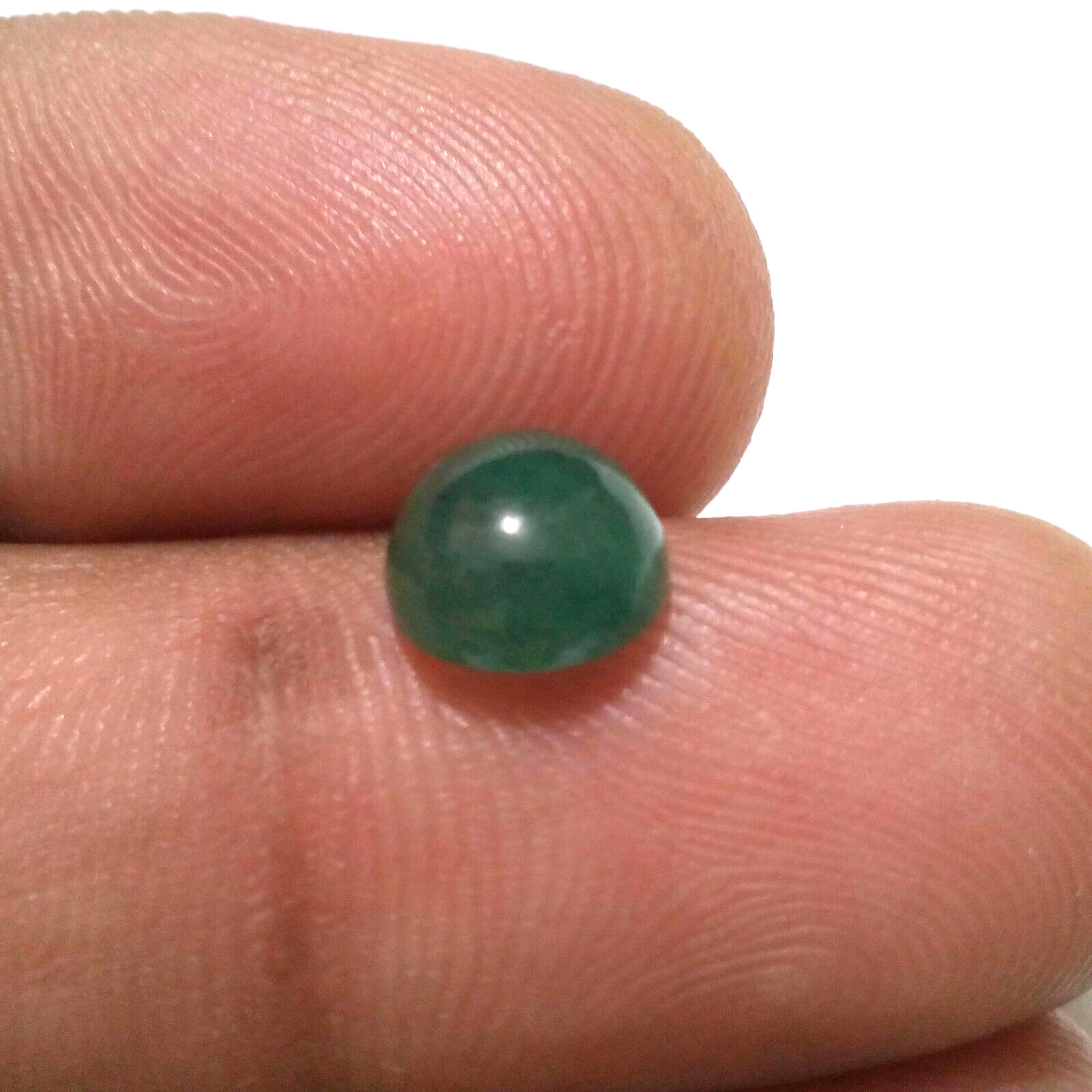 Single Piece Fabulous Top Zambian Emerald Cabochon Round 2.20 Crt Loose Gemstone