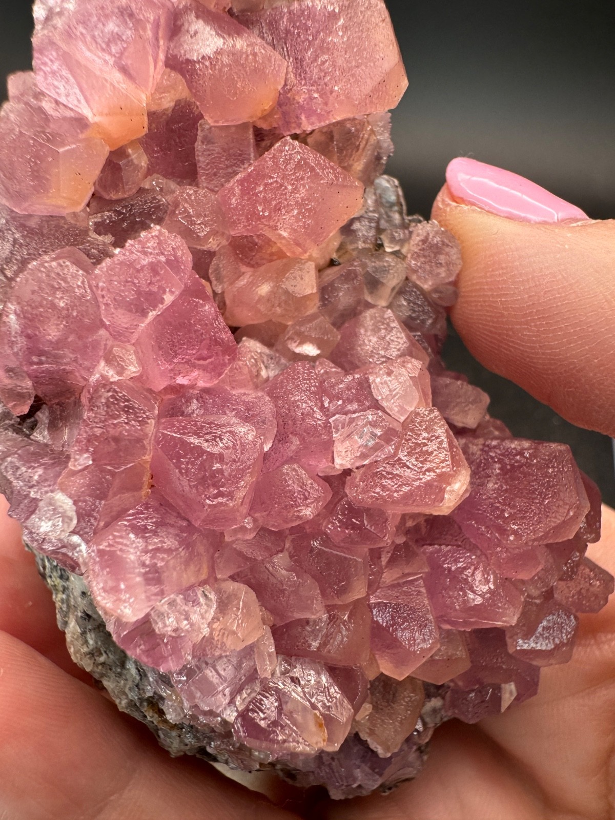6869 HIGH QUALITY, Huge, Gemmy Cobaltoan Calcite Crystals Morocco 195g