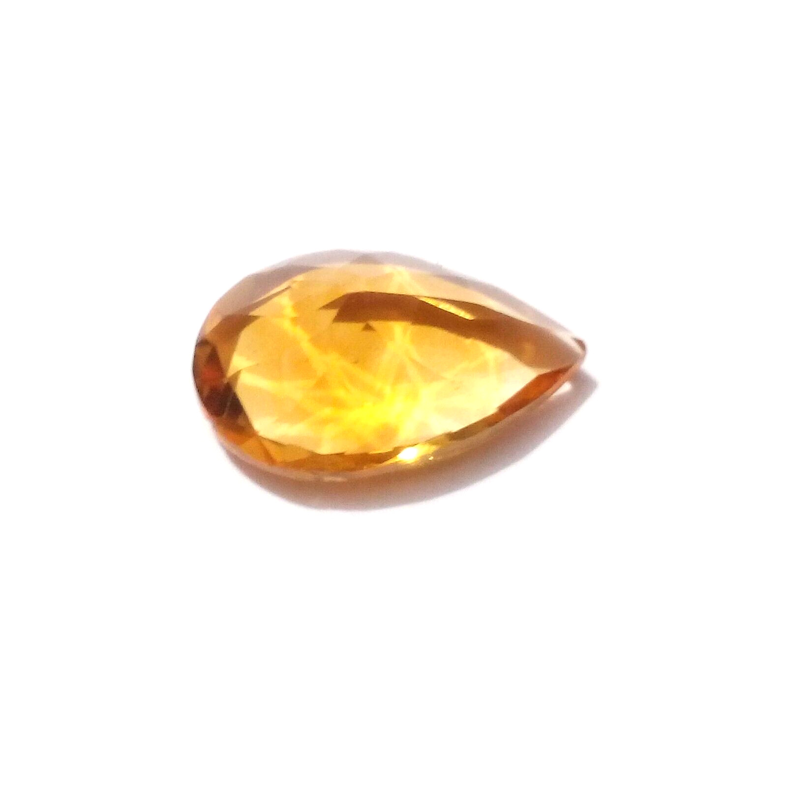 2.45 Crt 100% Natural AA+ Golden Citrine Topaz Pear Shape Faceted Loose Gemstone