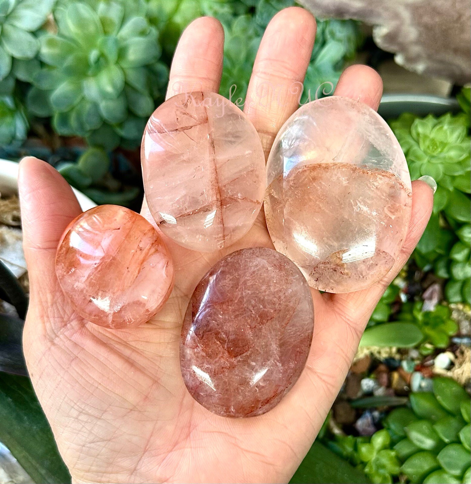 Wholesale Lot 2 Lbs Natural Hematoid Palmstone Crystal Healing