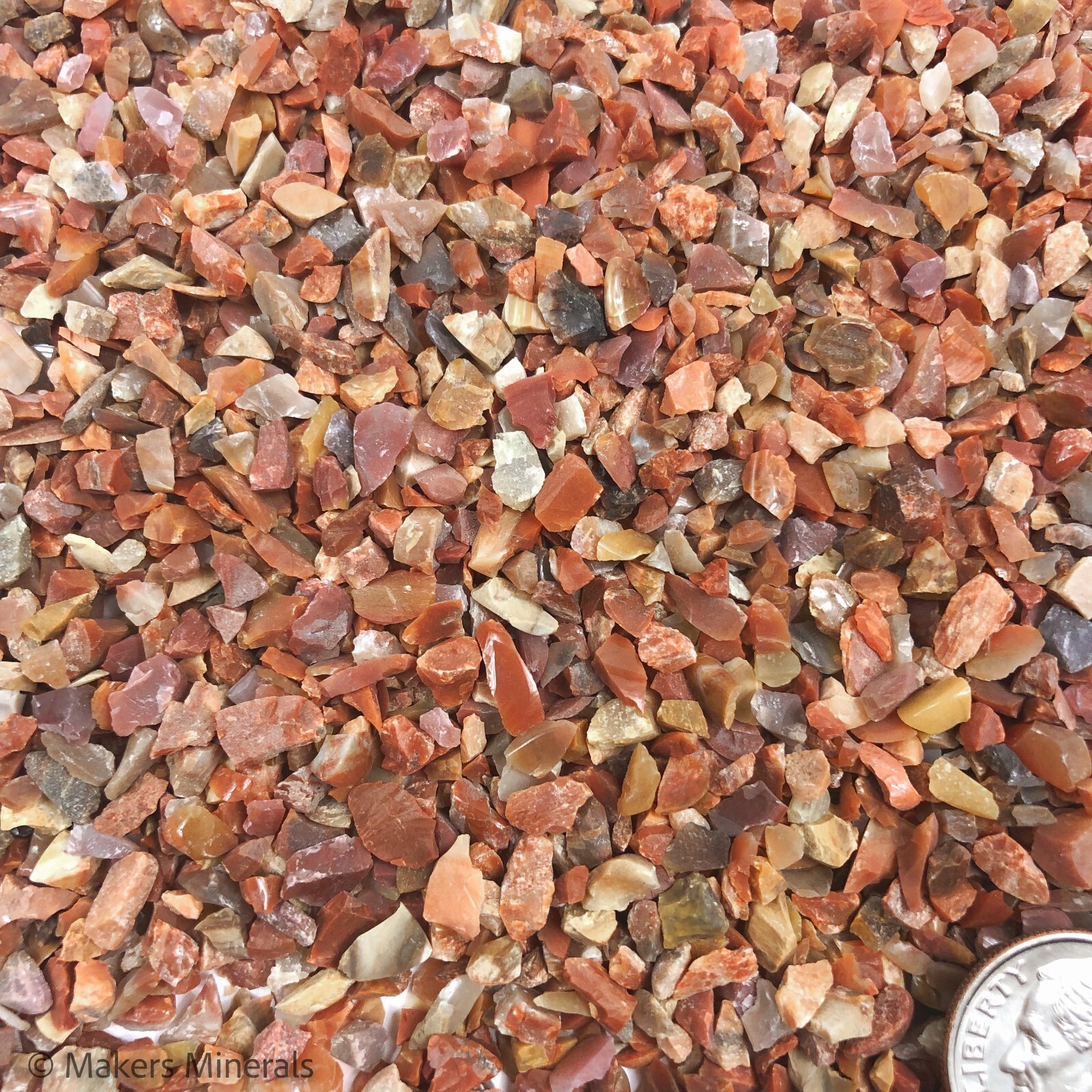Crushed Petrified Wood, 2mm-4mm, for Stone Inlay, Resin Art, Embellishments
