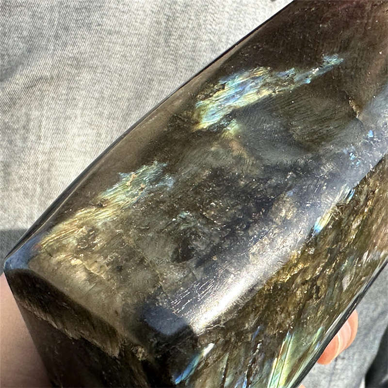 1.48kg Natural Labradorite Quartz Crystal Spectrolite Mineral Reiki healing