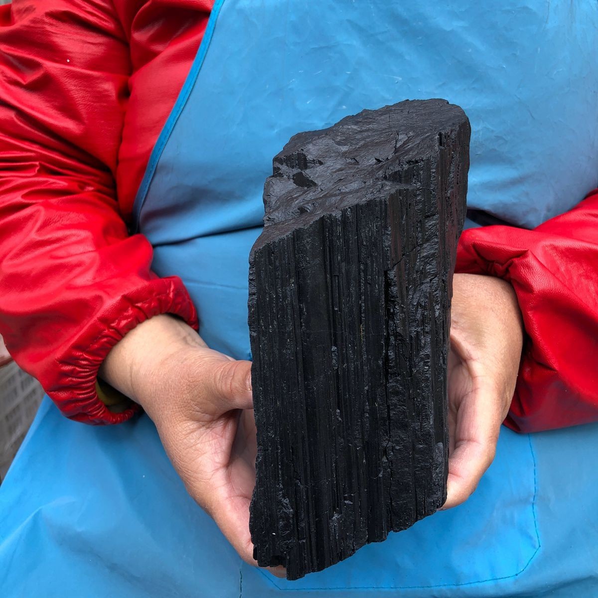 5.25LB Natural black Tourmaline quartz crystal Mineral Specimens Healing
