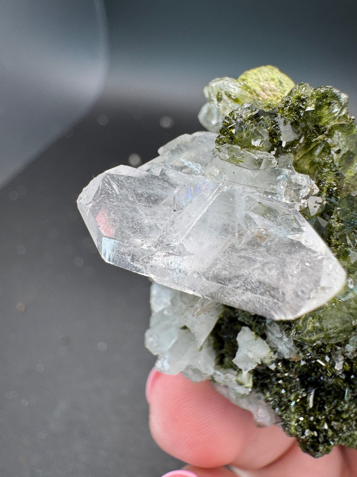 6827 Turkey “Forest” Epidote with Quartz 62g