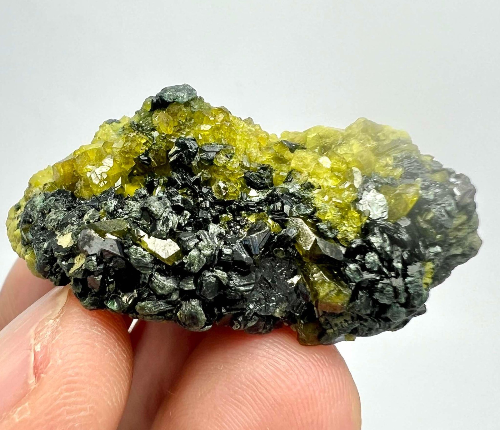 86 CT Rare Vesuvianite With Magnetite Crystals On Matrix From Pakistan AS42