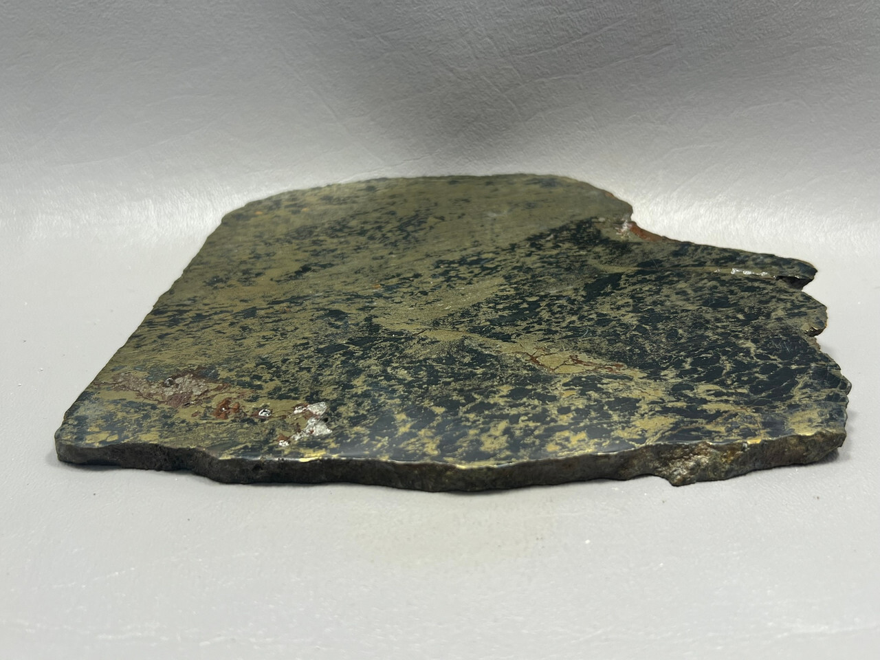 Apache Gold Polished Stone Slab Black and Gold Rock Jerome Arizona #O1