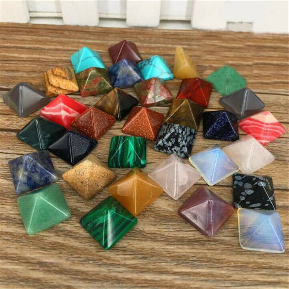 Wholesale 2024 New Chakra Pyramid Natural Stone Crystal Healing Spirituality