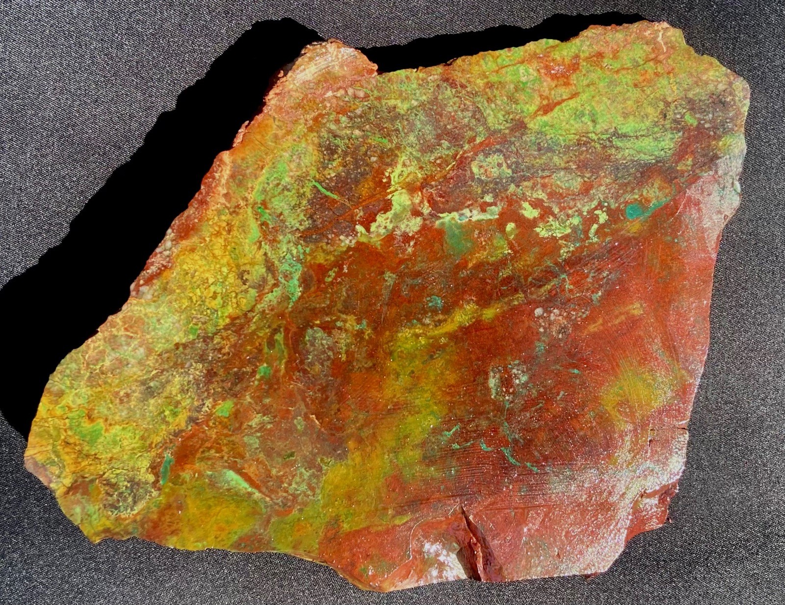 Parrot Wing Chrysocolla Colorful AA Big Slab Untreated No Cracks 212 Gram 7.5 Oz