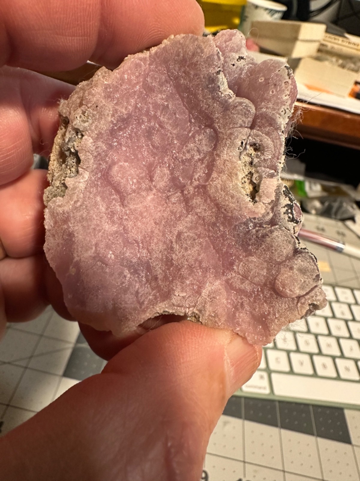 Vibrant Velvety Pink Smithsonite Display Specimen Fonda Mexico