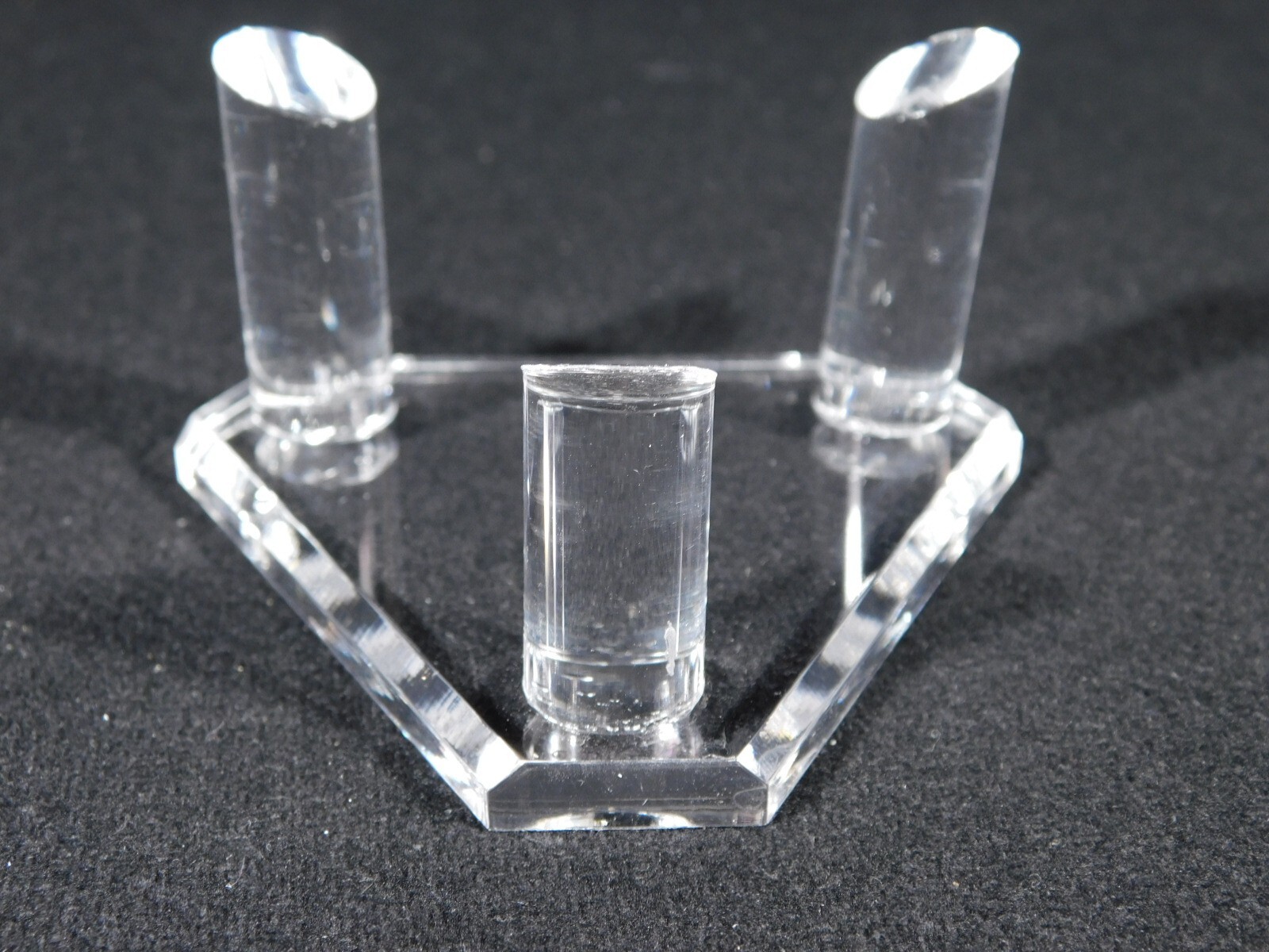 Heavy Duty THREE Post SPHERE Display Stand LARGE Size Clear Acrylic