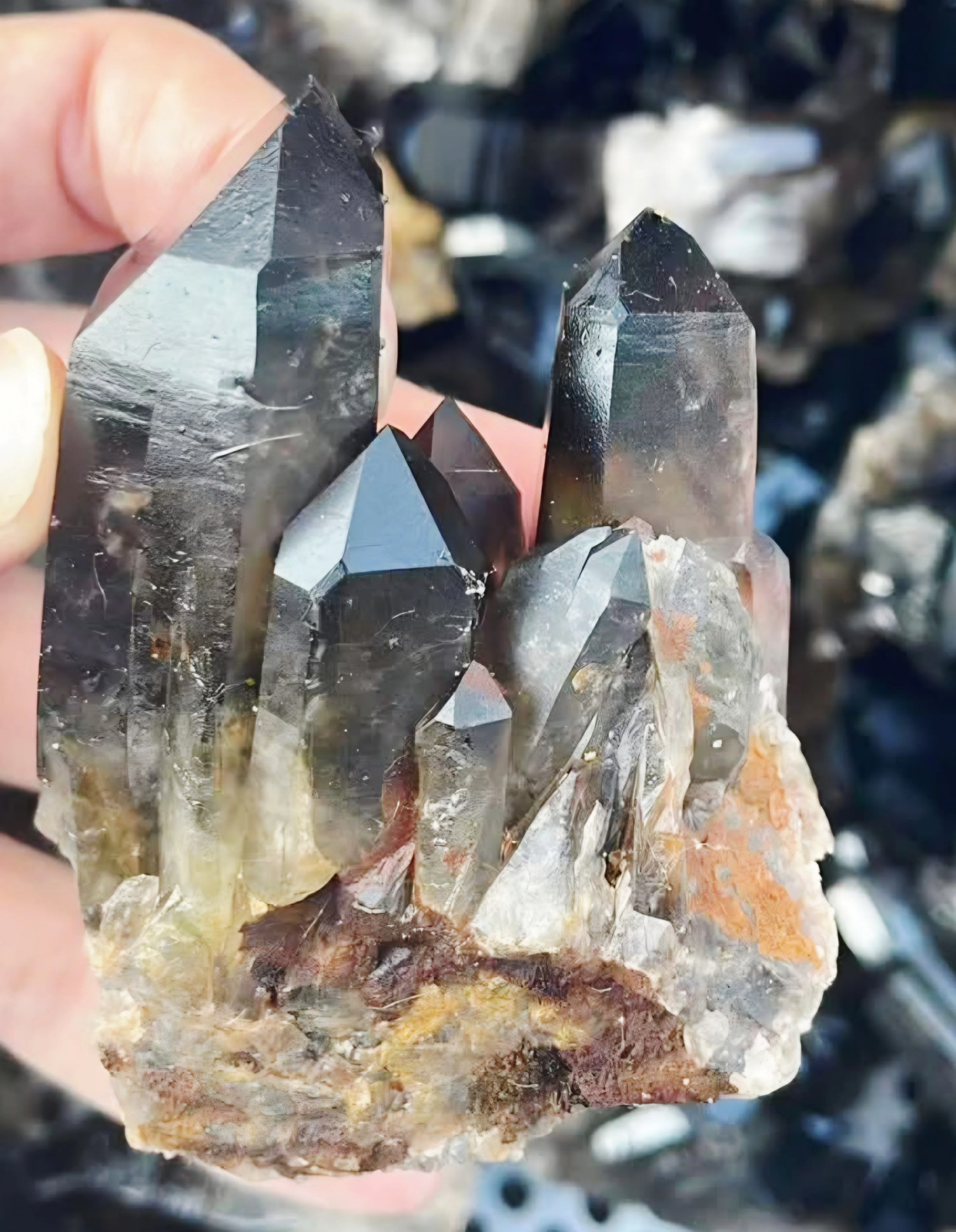 Smokey Quartz Cluster Specimens 7 to 8cm 1kg – 5 to 7 pieces – Bulk