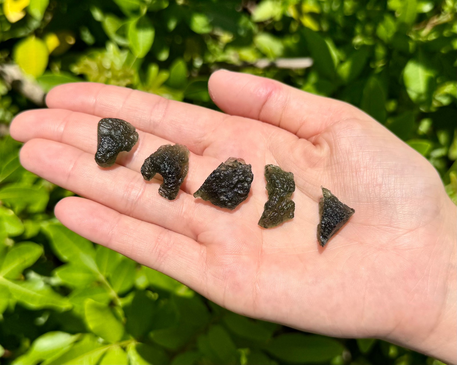 Natural Moldavite Crystals – 100% Genuine Moldavite From Czech Republic