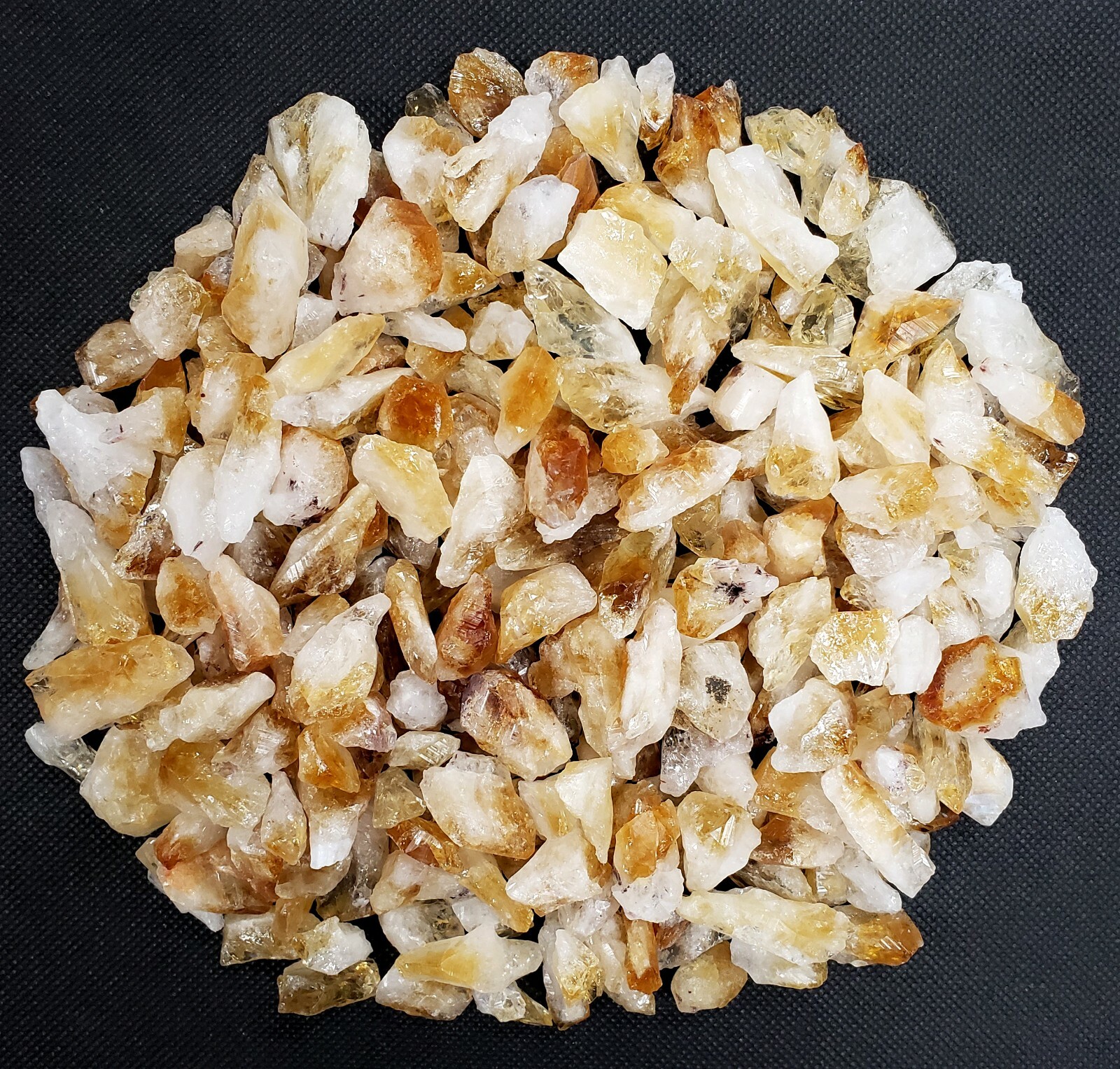 CITRINE CRYSTAL SMALL POINTS & CHUNKS BULK WHOLESALE TINY CITRINE STONE CHIPS