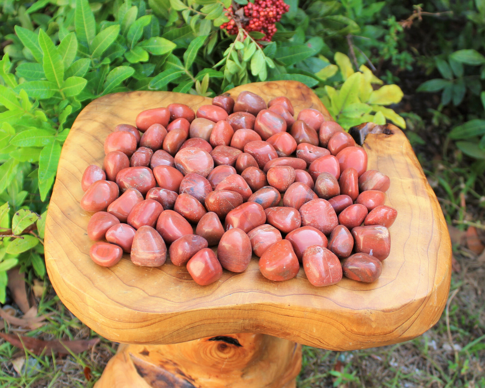 2 Medium Red Jasper Tumbled Stone Crystal Healing Gemstone Tumble