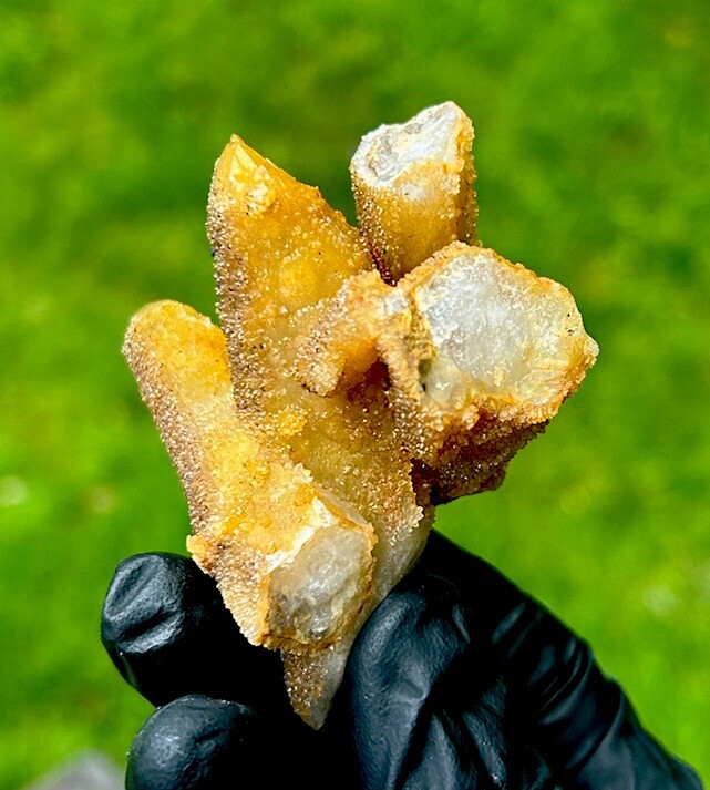 Dark GOLDEN HEALER SPIRIT QUARTZ Fairy Crystal Cluster – Boekenhouthoek, RSA