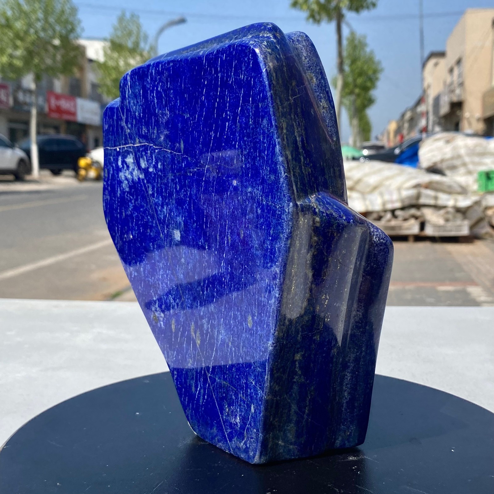 7.71LB Natural Stone Lapis Lazuli Freeform Polished Crystal Mineral Specimen