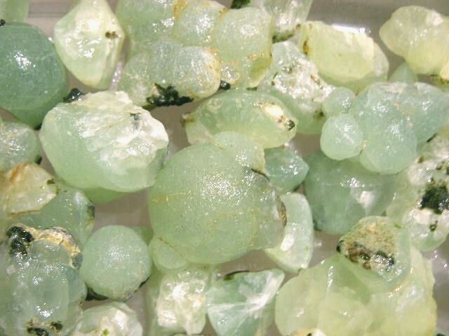 Prehnite crystal balls 1 pound lot Mali,Africa 1/2-1 1/2 inch pieces