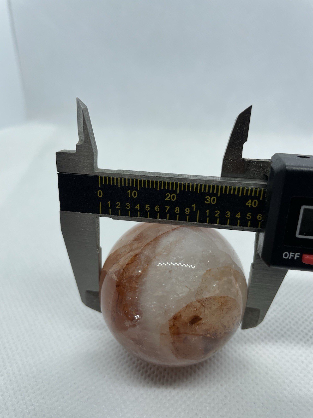 Fire Quartz Sphere 40mm 98g Gemstone/Crystal W/Stand