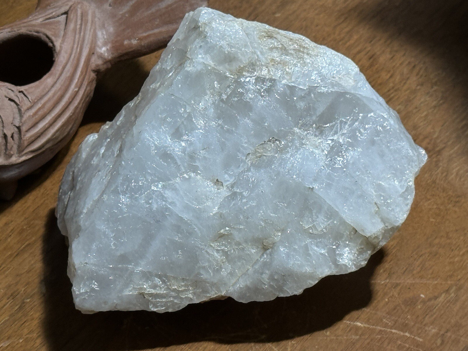 6.6lb Clear Smoky Quartz Crystal Cluster Rainbow Luminescent Rough Specimen