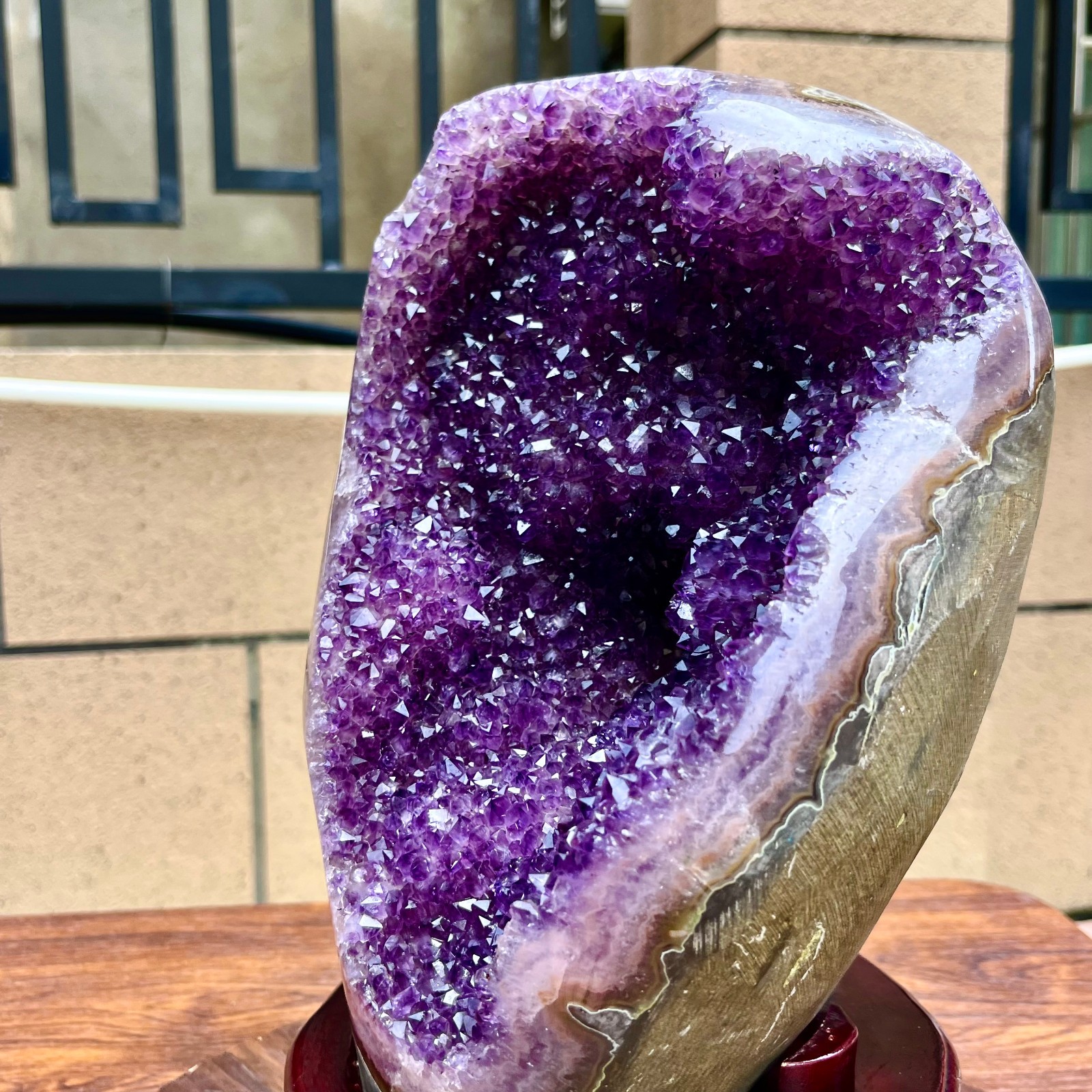 20.77LB Natural amethyst, quartz ore body Uruguayan amethyst crystal block