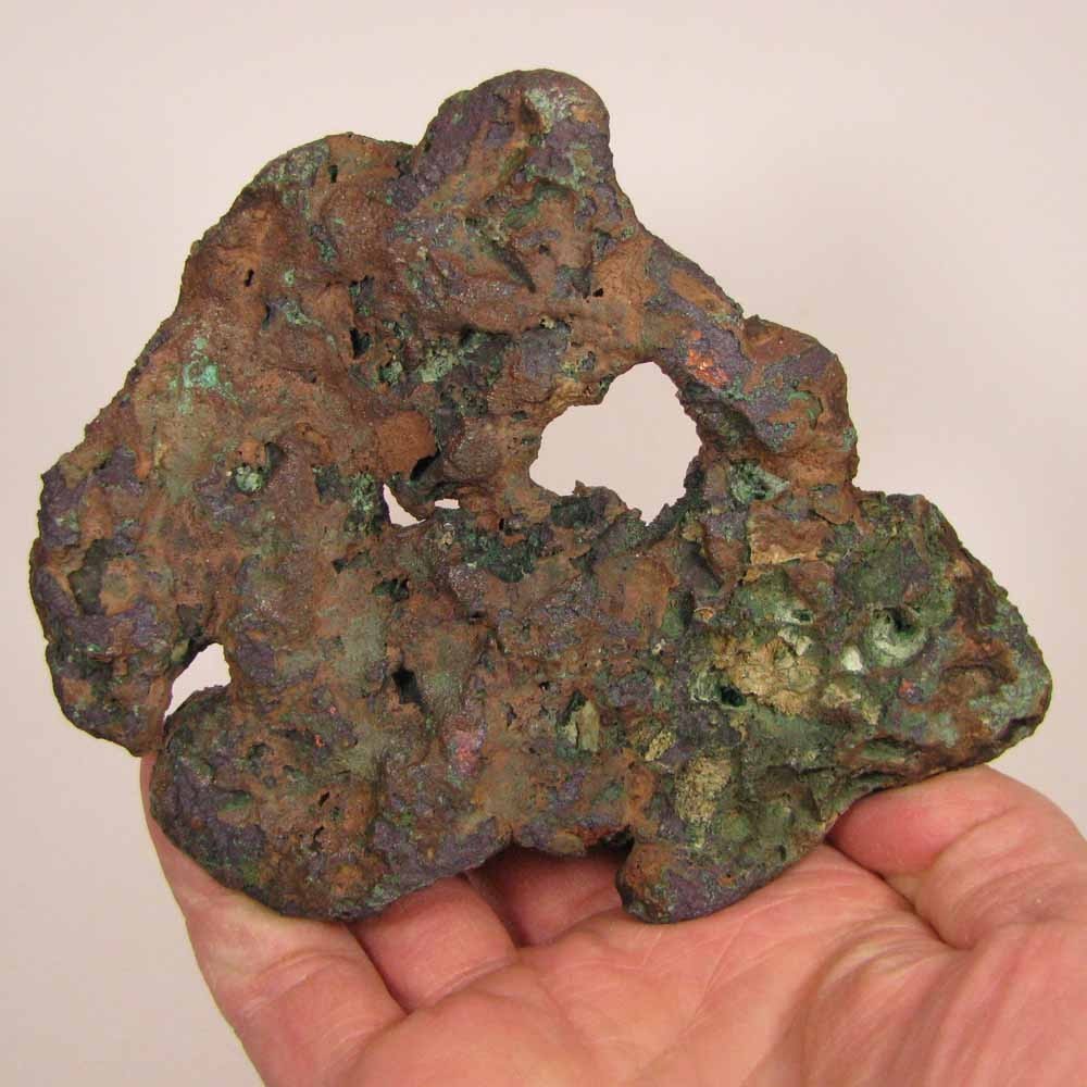 5.1″ Polished Glacial Native FLOAT COPPER Butchite Specimen – Michigan – 1.2 lbs