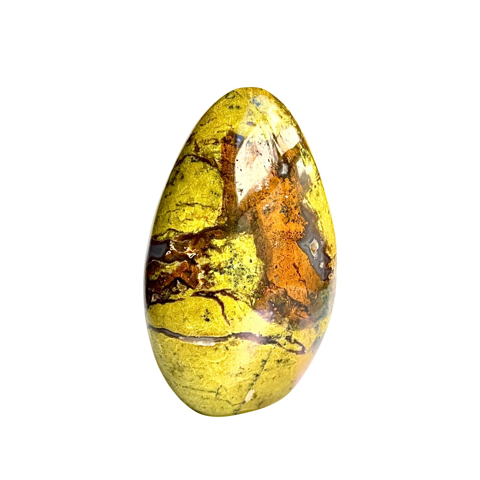 Green Opal Flame Freeform Crystal Healing Stone Mindfulness Meditation 6″ ZARD