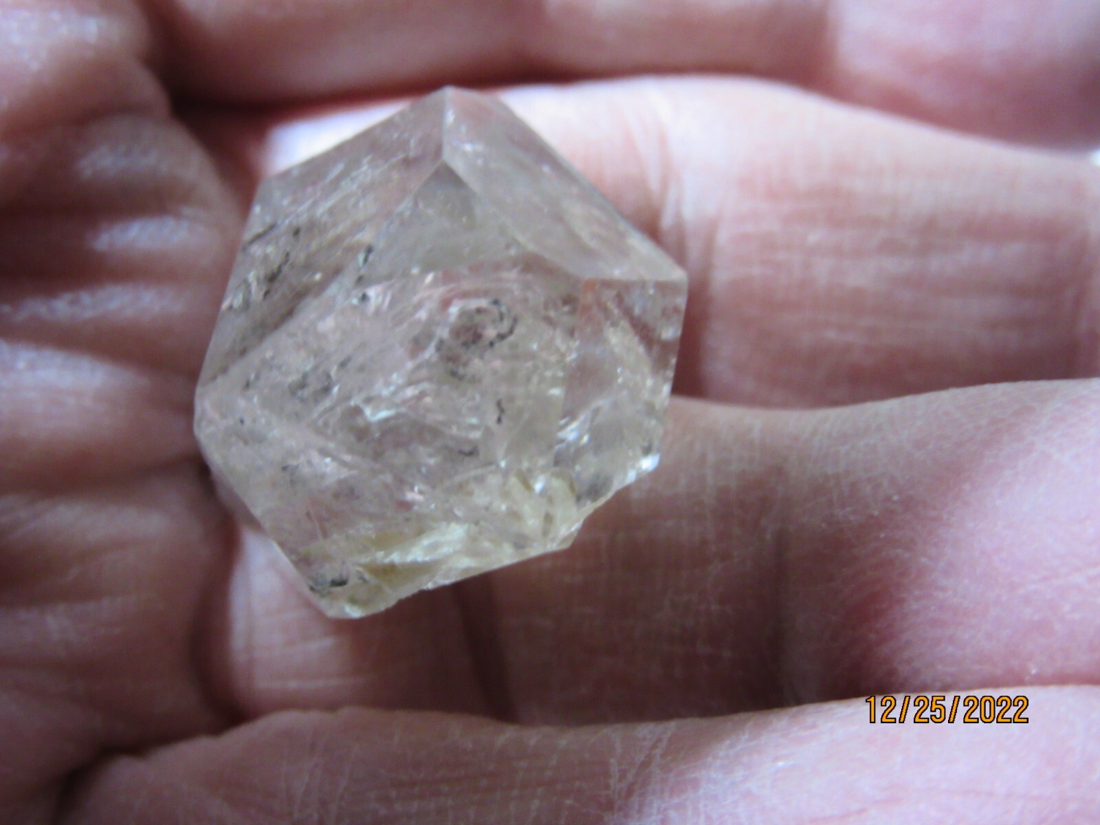 Natural Herkimer Diamond Quartz 1 5/16″ Crystal Herkimer, NY Reiki NHDQC-6