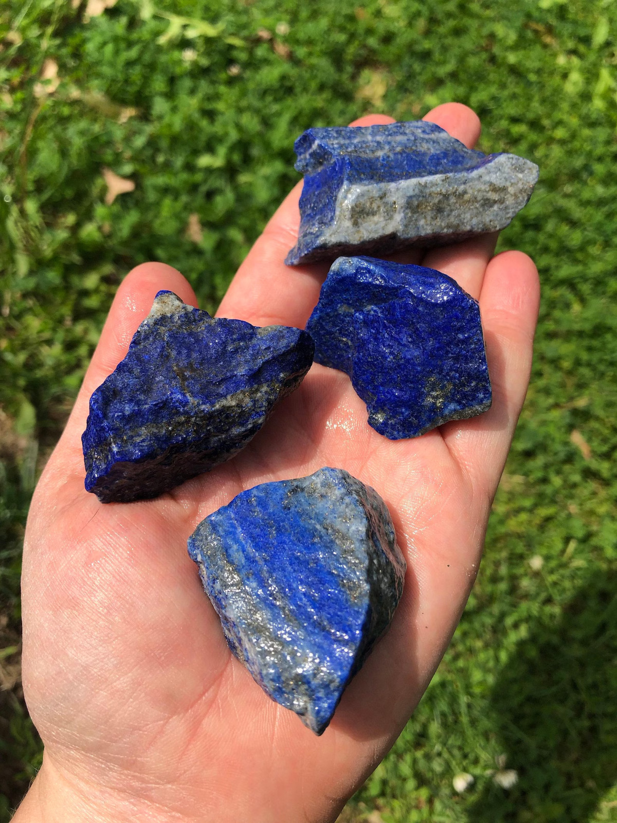 Natural Lapis Lazuli Raw Stone Crystal Mineral Specimen Healing Energy Gifts