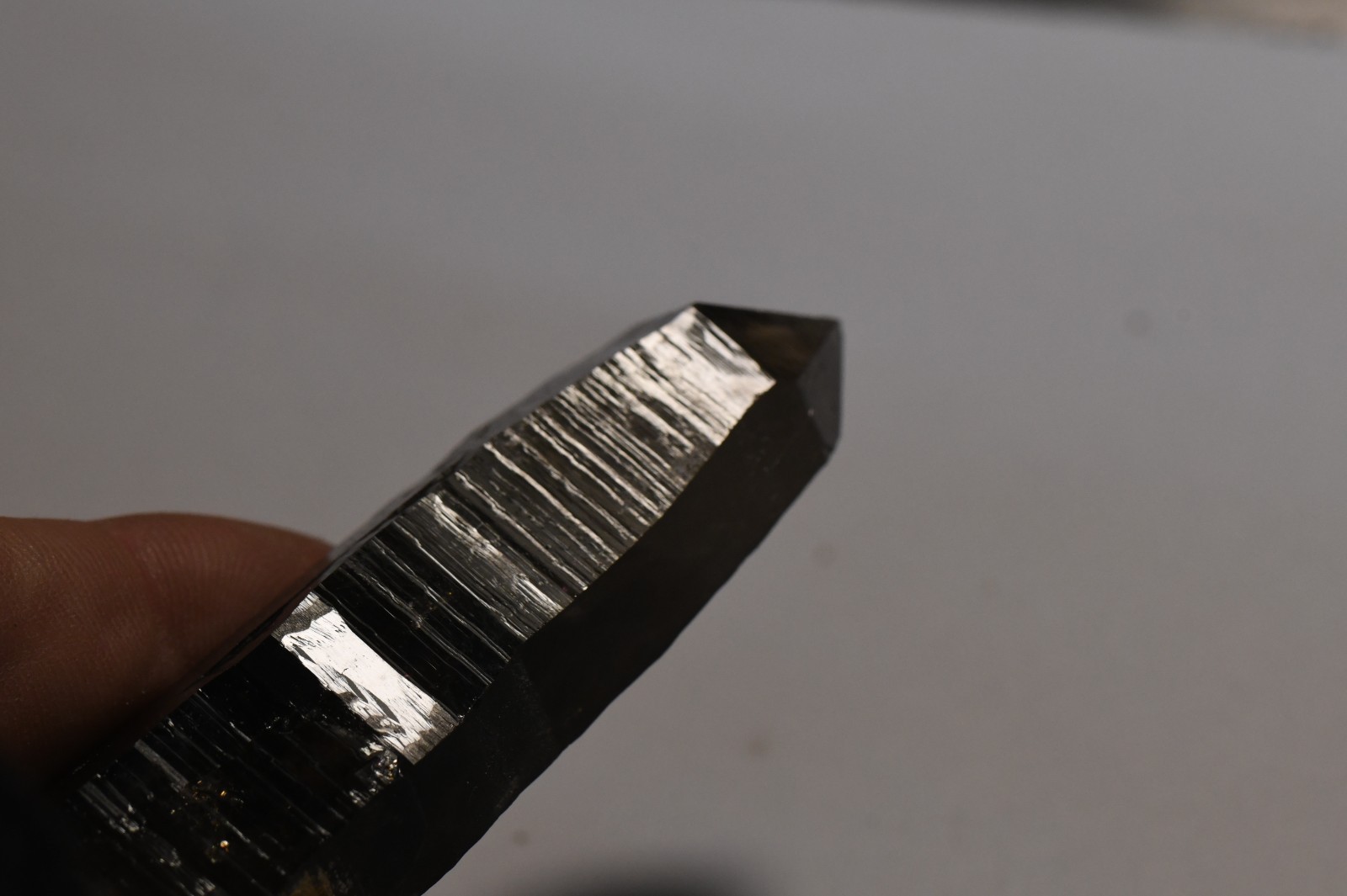 #31 Very Dark Smokey Quartz Crystal Sawtooth Mts Idaho 3.6 x 1.5 x 2.0 inches