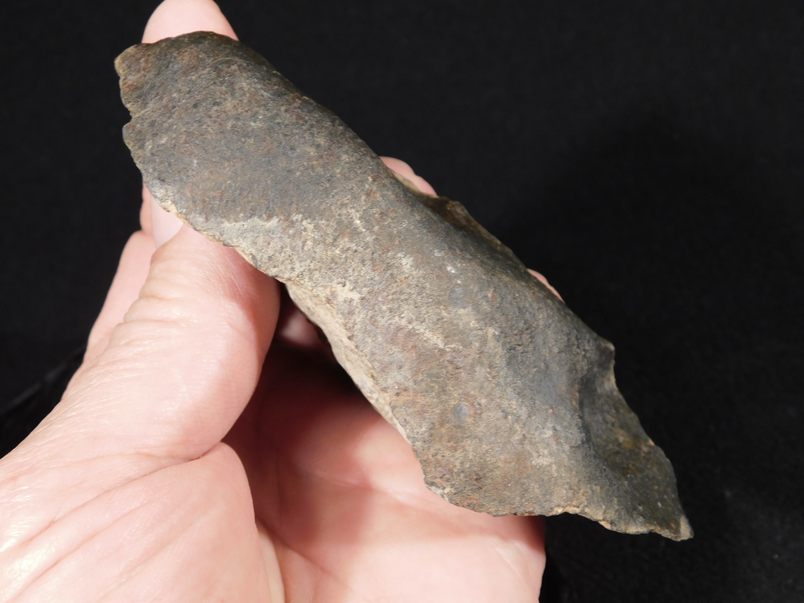 Classified NWA 8245 METEORITE Dark Crust and Regmaglypts! Erfoud, Morocco 298gr