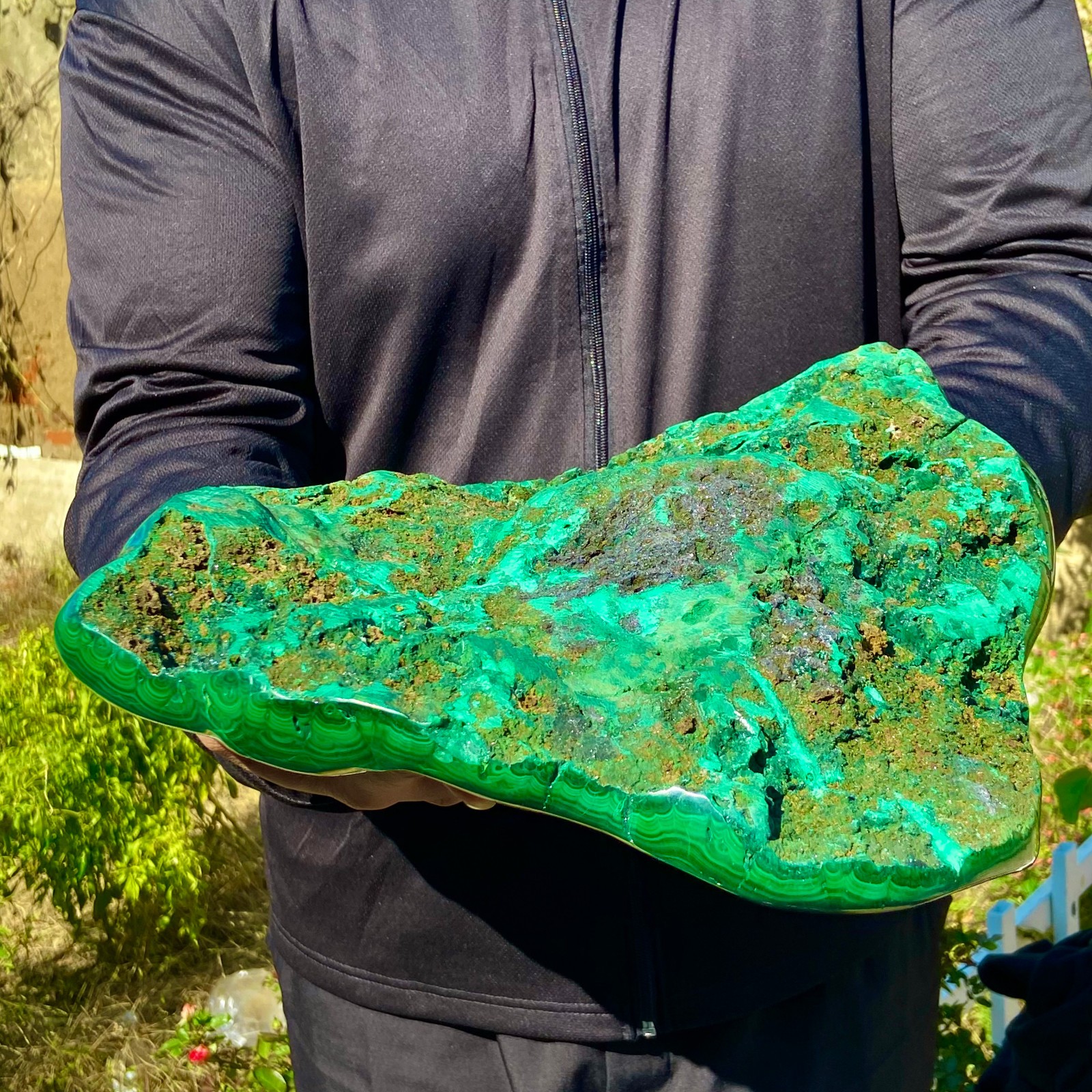 17.63LB Natural Polished Malachite Mineral freeform specimen Reiki Stone Healing
