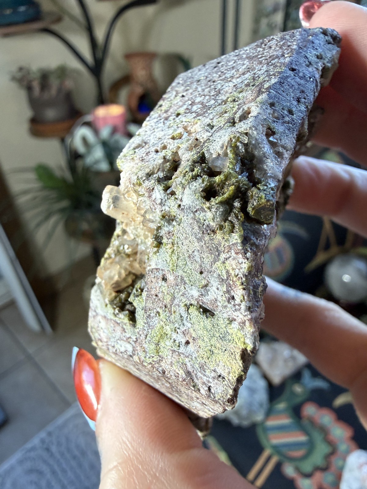 Turkish Epidote & Quartz Specimen with Cavities – 6.81 oz