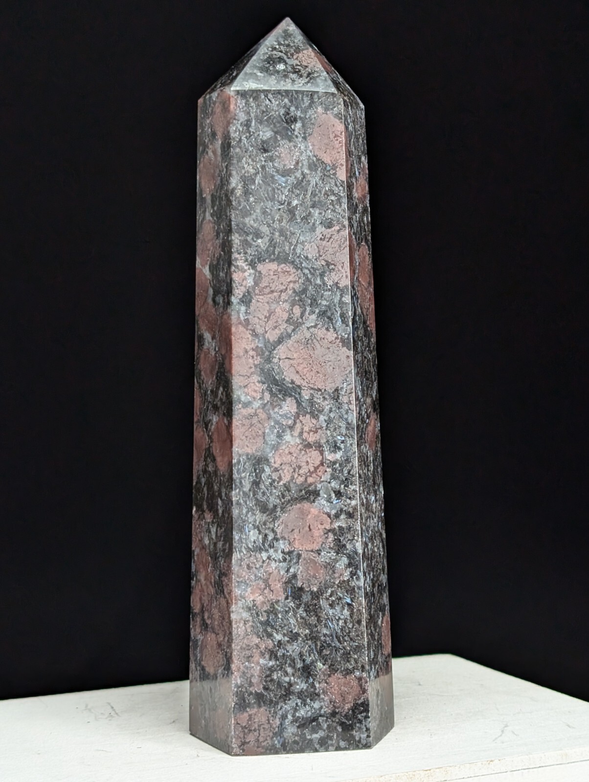 Garnet Tower Crystal Large Big Tall Gemstone Point Wand