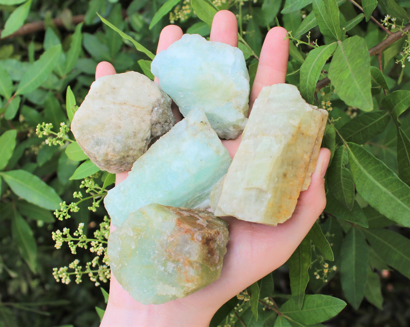 LARGE Rough Aquamarine Natural Chunk, 2″ – 3″ (Raw Aquamarine, JUMBO)