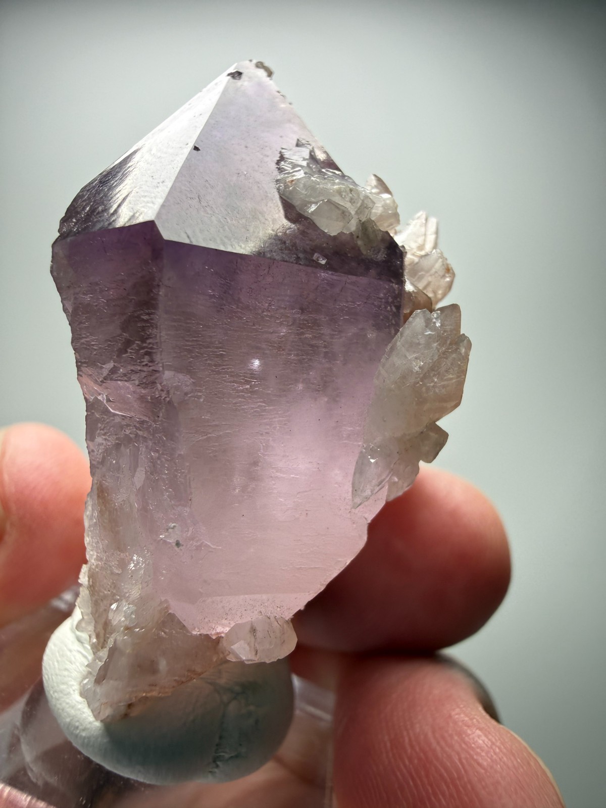 Beautiful Amethyst crystal with Red Calcite- Hubei Province, China! SALE $89!
