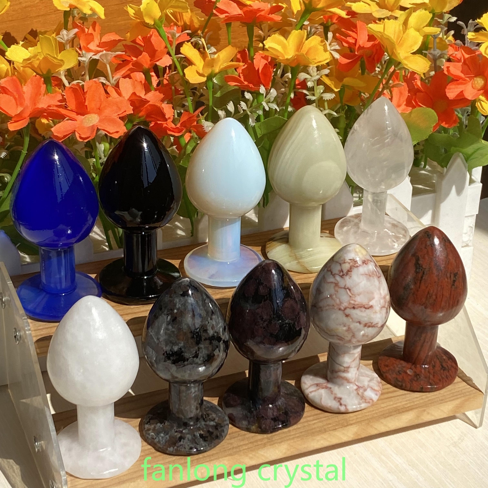 wholesale 3.2″ Natural Crystal Massage Yoni Wand for Women Gift