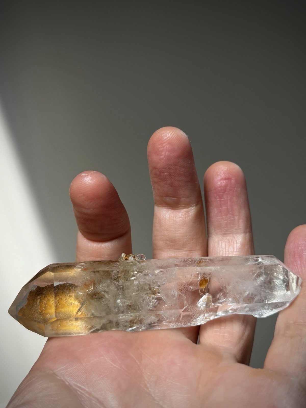 Double Terminated Quartz Inclusion Quartz Window Quartz Iron Quartz Brazil