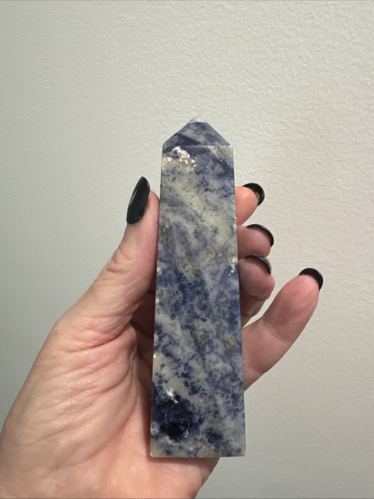 Sodalite Crystal Tower And Teardrop Set 270 Total Grams