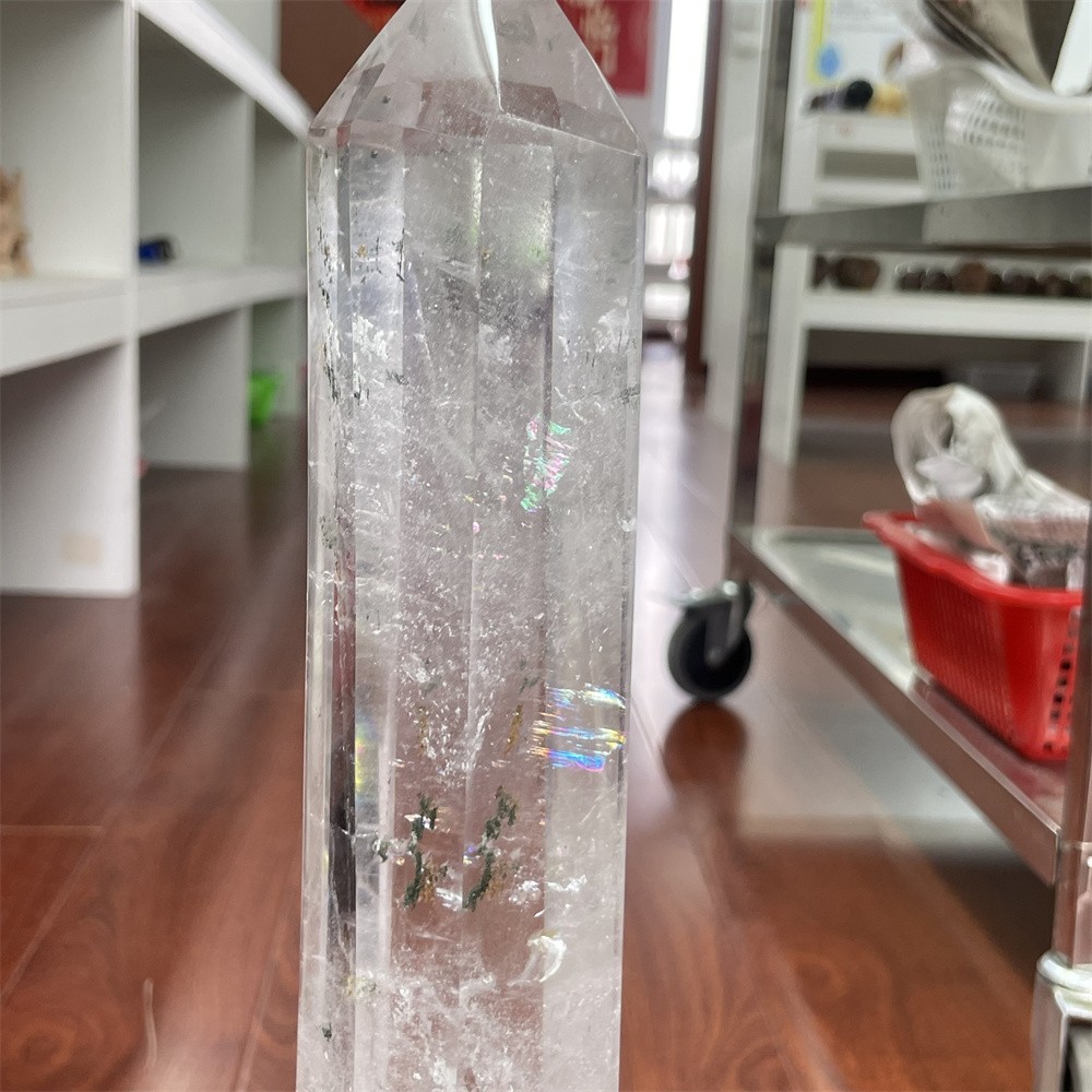 5.3LB 19.6 ” Natural A+++ Clear Quartz Obelisk Tower Crystal Decor Reiki Heal