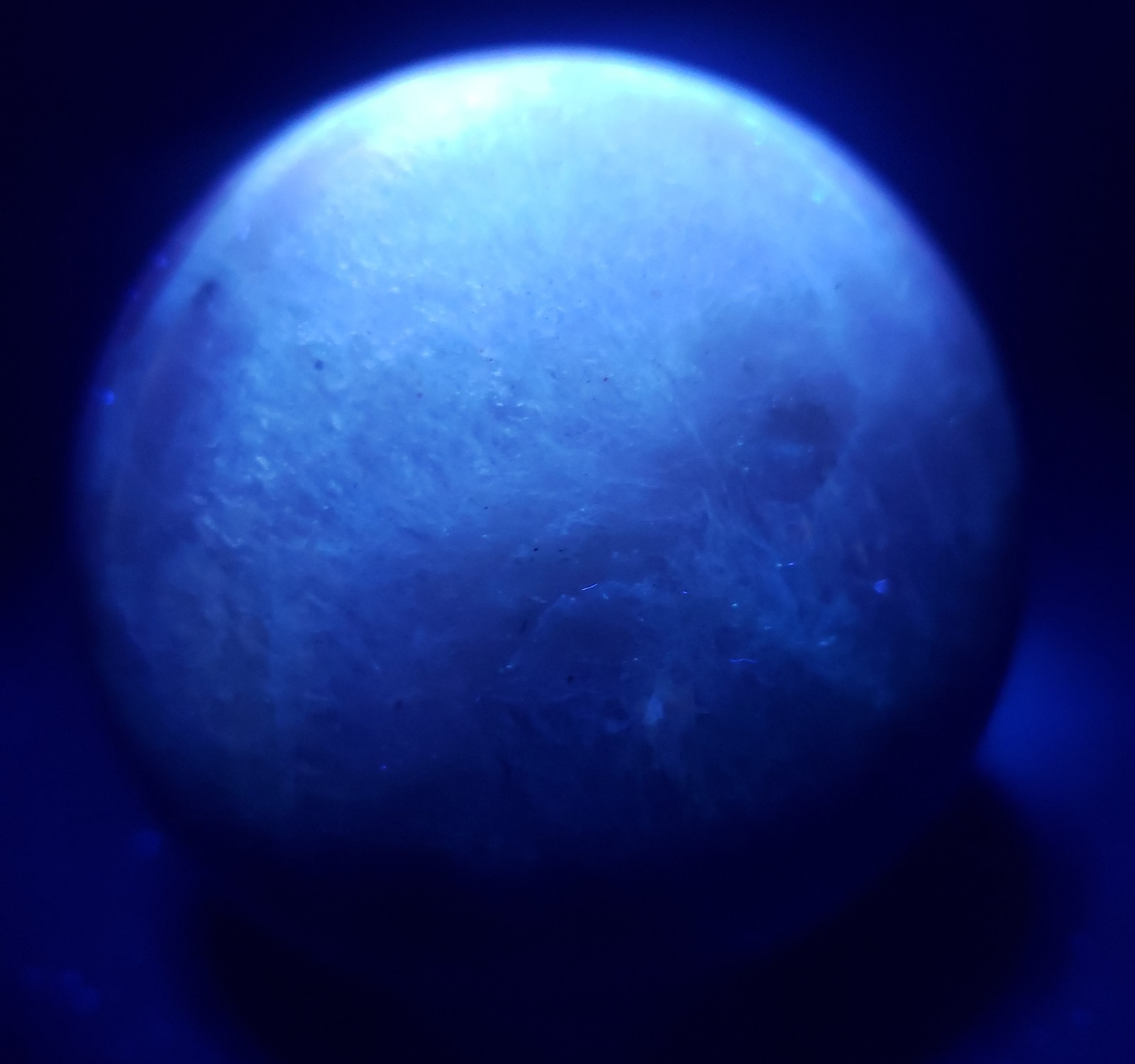 2.9″ Iridescent Black Moonstone Sunstone Sphere, Blue Flash Crystal Orb, 548g