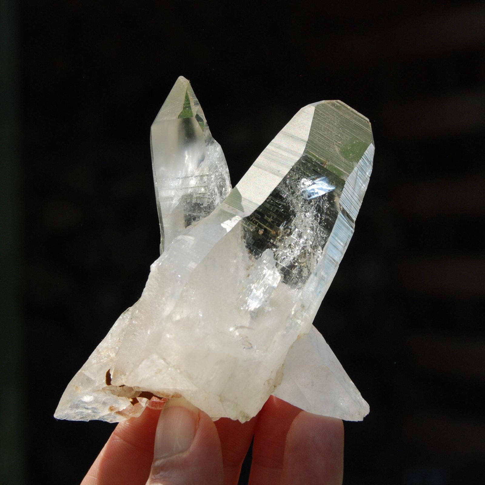4in 160g Tantric TWIN FLAME Soulmate Colombian Lemurian Seed Crystal Cluster, Se
