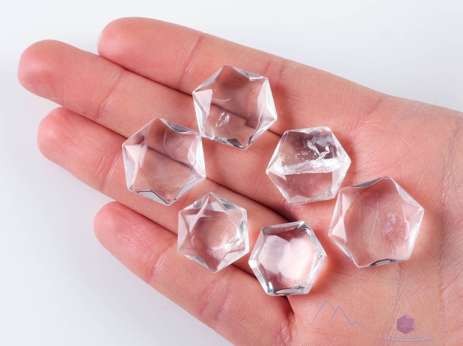 QUARTZ Crystal Prism Hexagon – Sacred Geometry Metaphysical Healing Stones E0127
